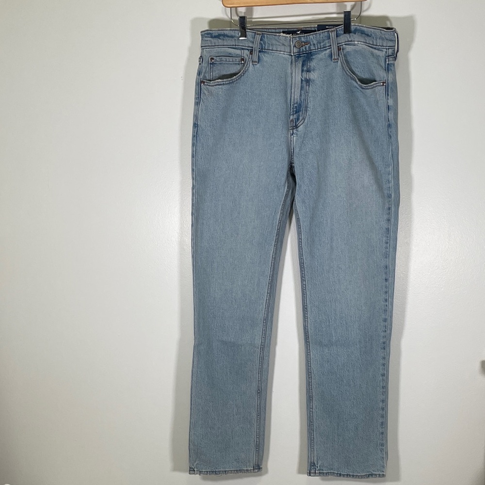 NWT Hollister 34 x 34 NWT Light Blue Men's Straight Jeans